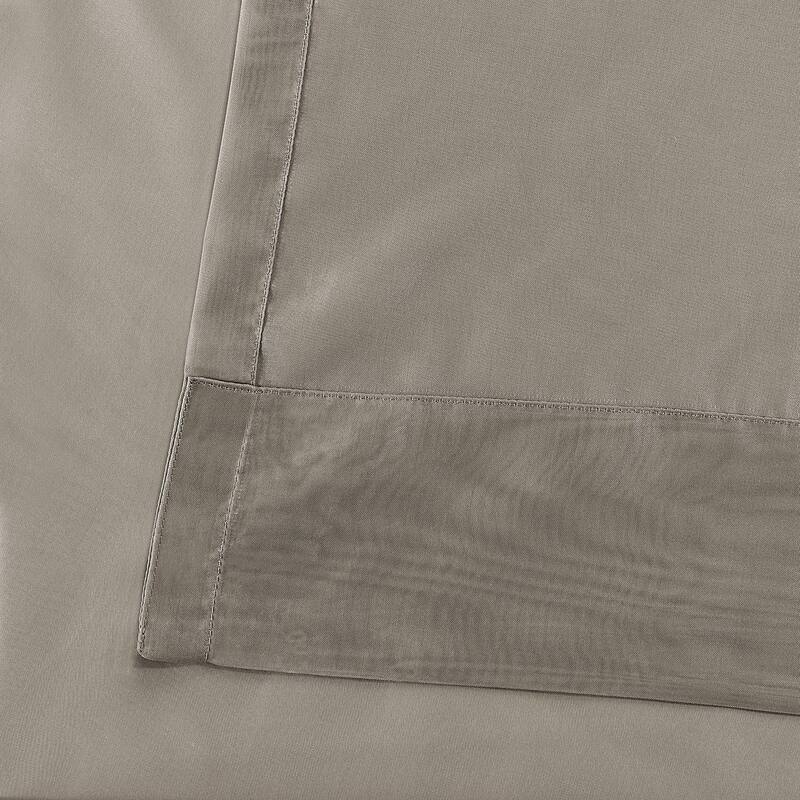 Exclusive Fabrics Extra Wide Double Layer Sheer Curtains (1 Panel) - Elegant Window Treatment