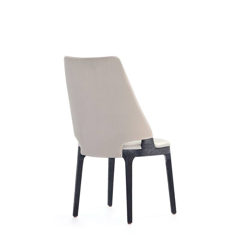 Manhattan Comfort Kara Modern Velvet Upholstered Dining Chair Set
