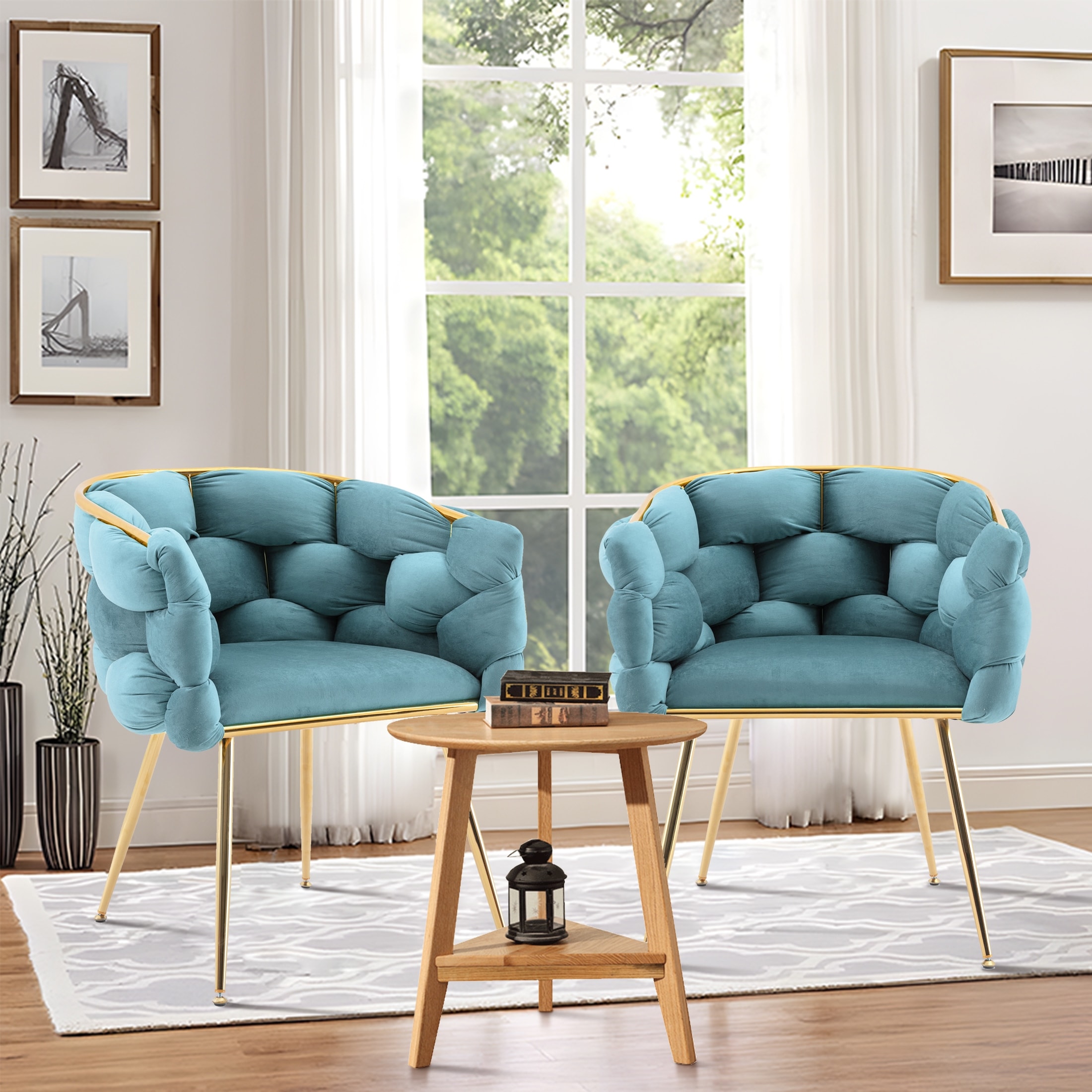 Sealy Modern velvet sofa chair dining chair simple dresser
