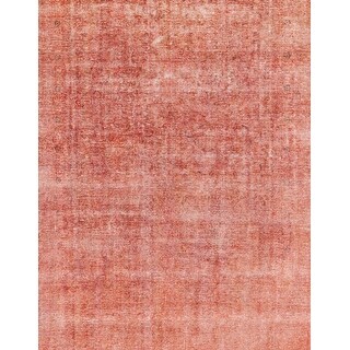 Ahgly Company Machine Washable Abstract Bright Orange Area Rugs - Bed ...