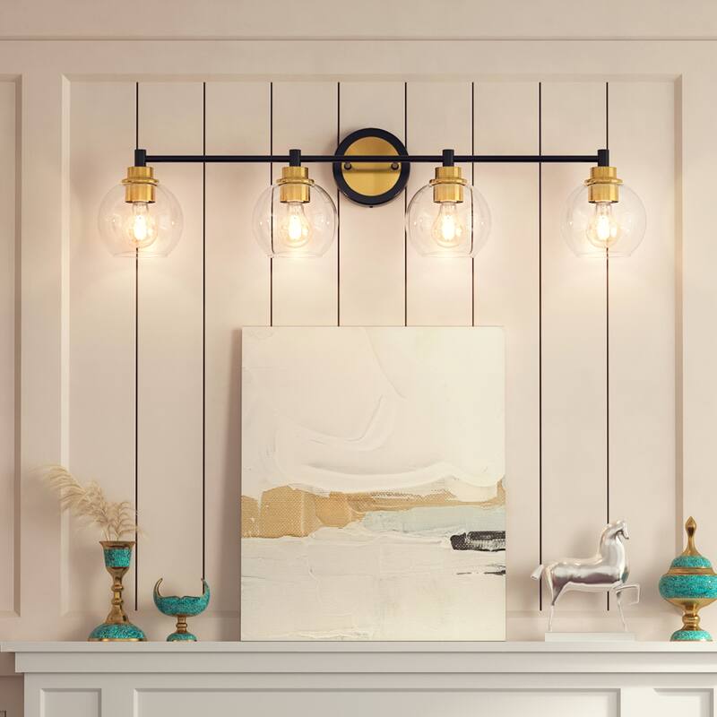 Dimmable Bathroom Vanity Light Globe Glass Shades