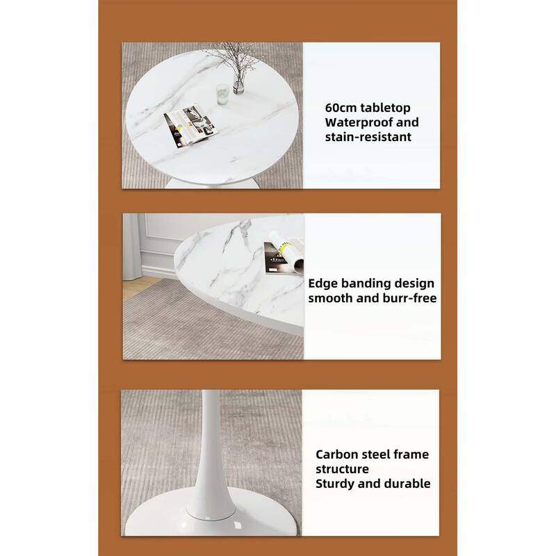 Modern Round Dining Table,Ideal for Compact Spaces and Stylish Interiors