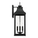 preview thumbnail 2 of 9, Bradford Outdoor 4-light Extra Large Wall Lantern w/ Clear Glass