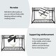 preview thumbnail 6 of 18, Twin over Full Size Metal Bunk Bed, Heavy-duty with Guardrail