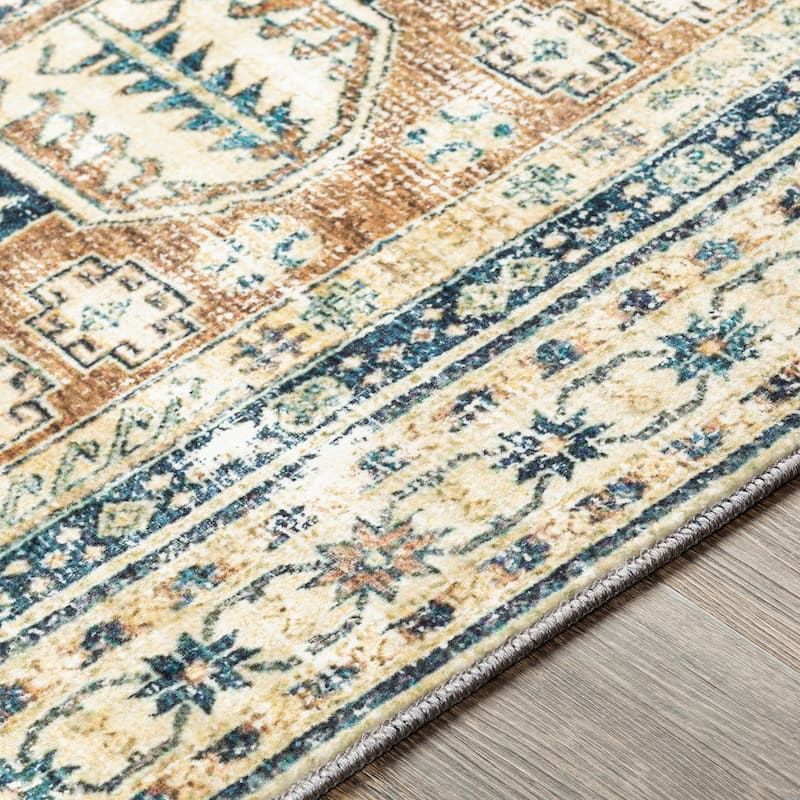 Livabliss Karana Vintage Medallion Printed Area Rug