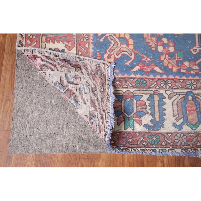 Bakhtiari Persian Vintage Area Rug Handmade Wool Carpet - 6'10"x 10'1"
