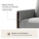 preview thumbnail 35 of 35, HULALA HOME Taresa Modern Barrel-Shaped Rotatable chair
