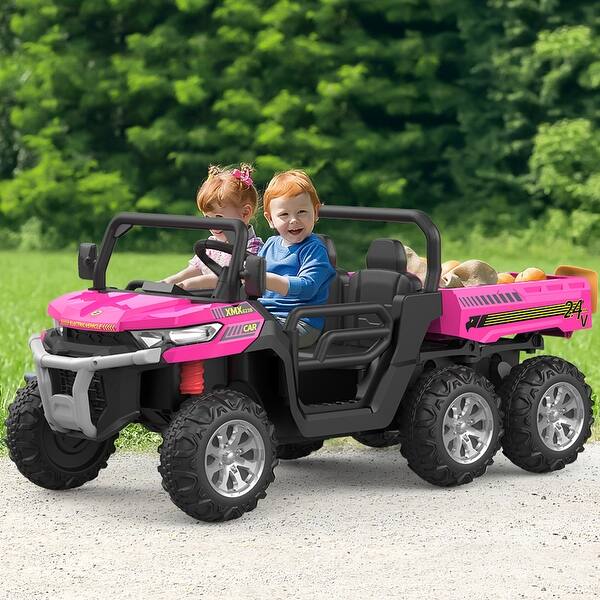 slide 2 of 34, 24V 2 Seater Kids Ride On Dump Truck with Remote Control