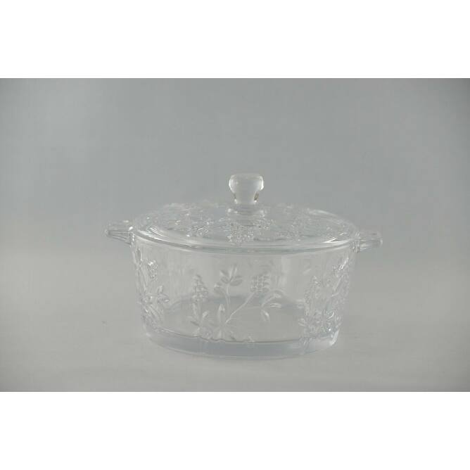 21 oz Lead-Free Glass Serving Dessert Bowl with Lid and Dishwasher Safe Great for Candy Salads and Desserts