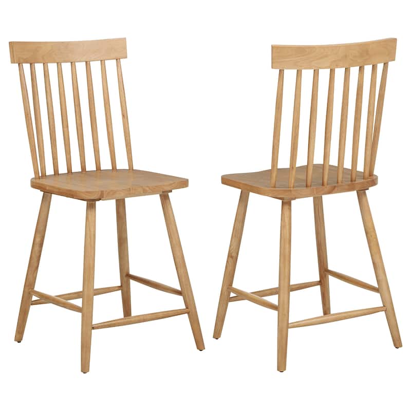 Andrews Windsor Counter Height Dining Side Chair (Set of 2) - Light Ash