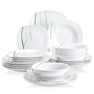 VEWEET Aviva Porcelain Dinnerware Set (Service for 6)