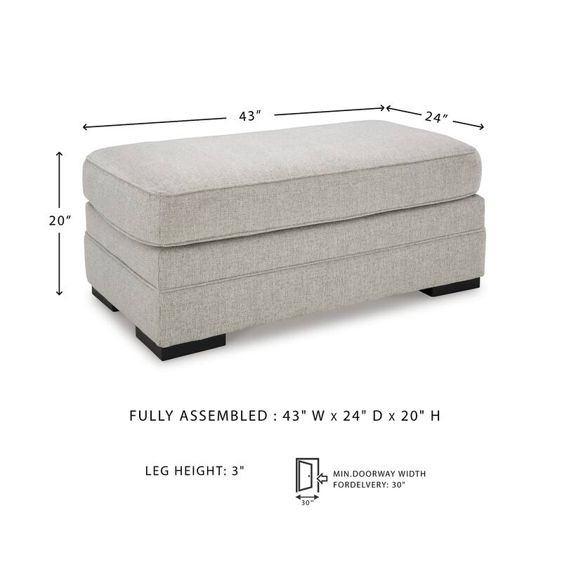 Signature Design by Ashley Eastonbridge Gray Ottoman