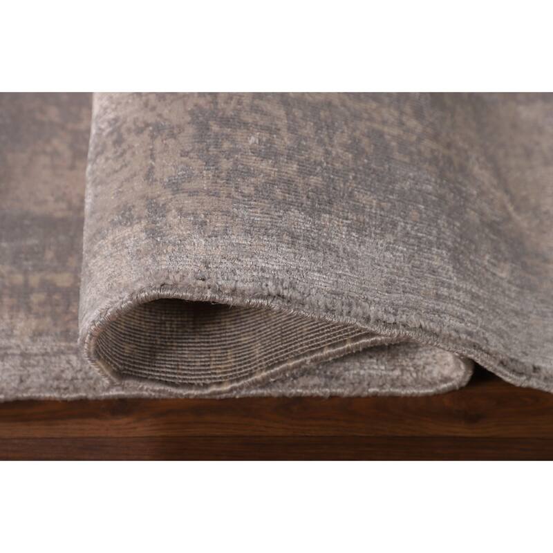 Indian Abstract Modern Area Rug Handmade Wool Carpet - 5'6"x 7'10"