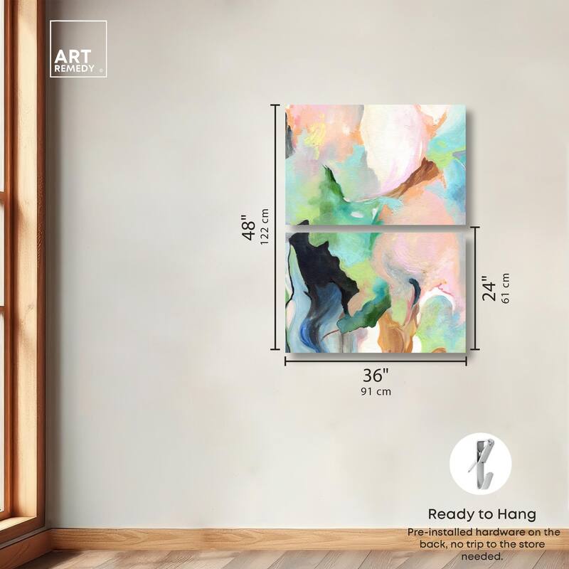 The Dreamer part II Canvas Set of 2 by Art Remedy, Gallery Wrapped