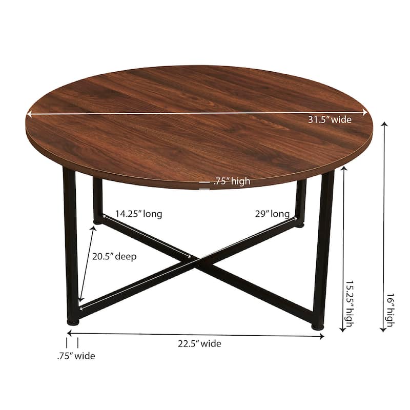 Household Essentials Round Coffee Table - 31.5"
