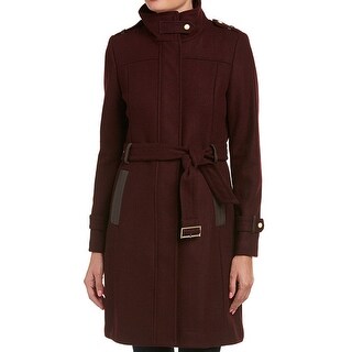 cole haan burgundy coat