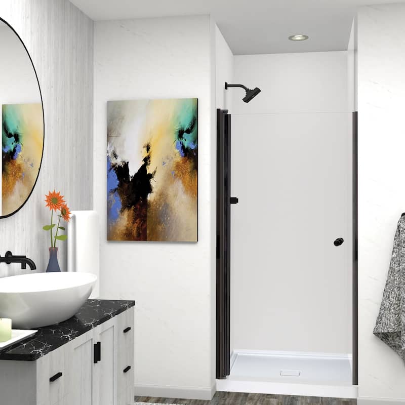 Transolid LSD347006C 70" High x 34" Wide Pivot Frameless Shower Door