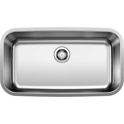 Blanco Stellar 28" Super Single Bowl Undermount Stainless Steel - Refined Brushed