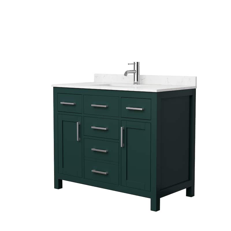 Beckett 42 Inch Single Vanity, Cultured Marble Top