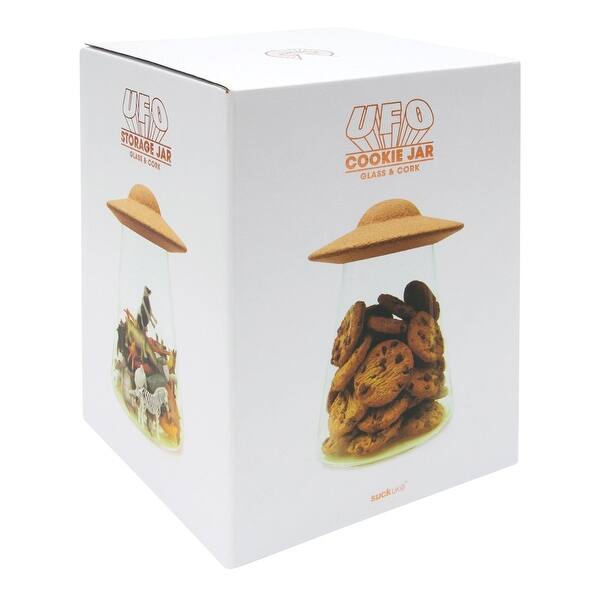 Shop Suck Uk Ufo Cookie Jar Glass Jar With Cork Flying