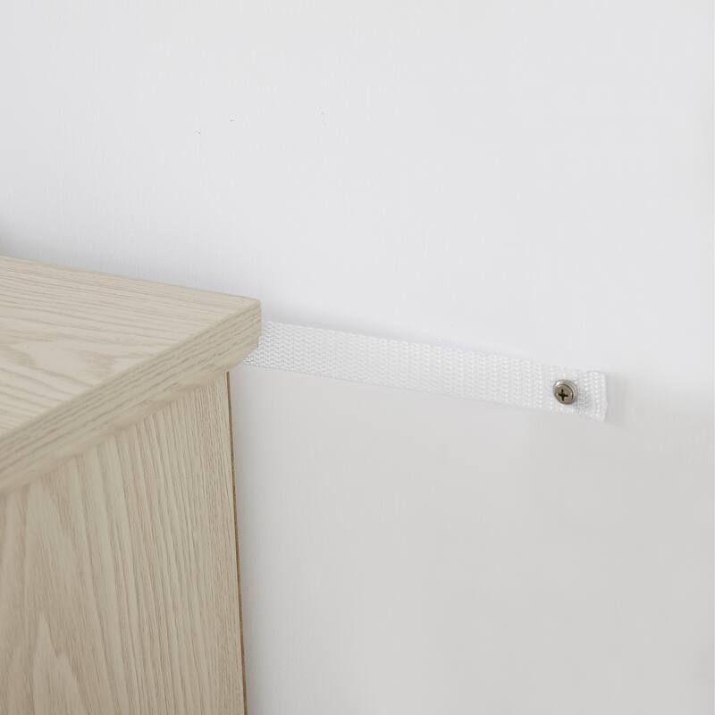 Modern Faux Stacked Stone Surround TV Stand with Open Storage and Adjustable Shelves, for Living Room, White