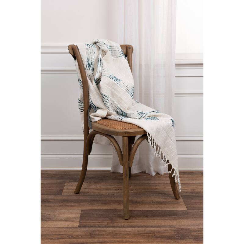 Rizzy Home Modern Stripe Hand Loomed Throw
