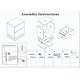preview thumbnail 12 of 13, 2-Drawers LED Modern Nightstand Bedside End Table Stand USB Charge