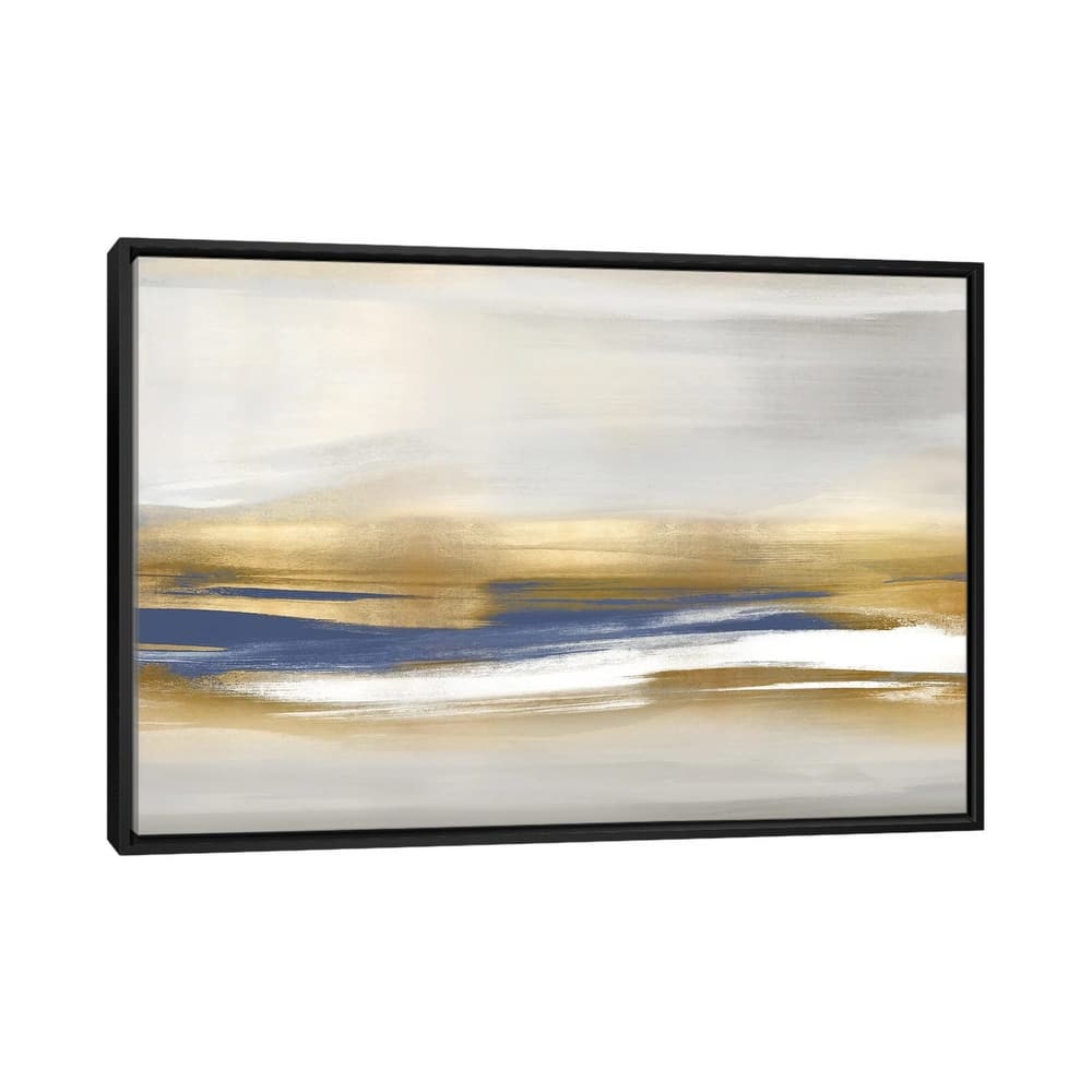 iCanvas "Gold Rush Blue I" by Jake Messina Framed Canvas Print