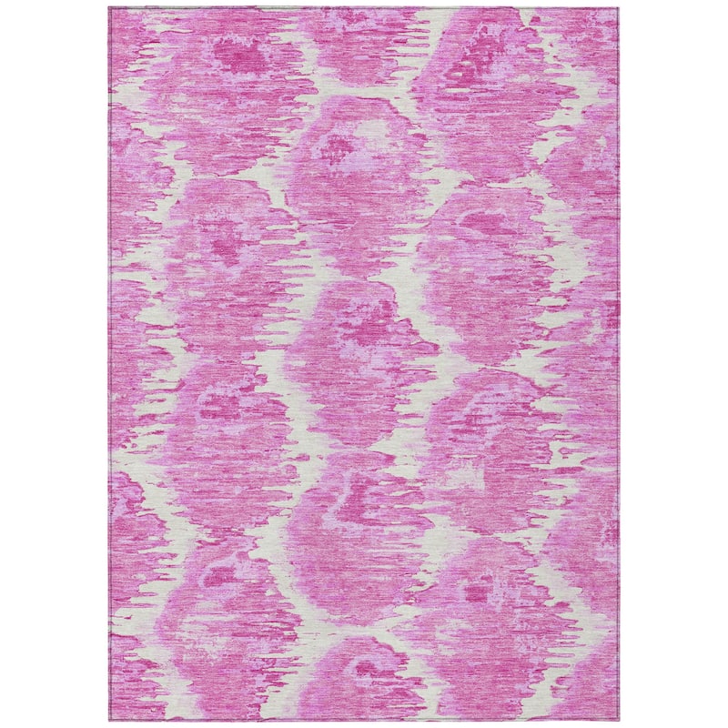HomeRoots Abstract Transitional Rectangle Outdoor Rug
