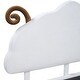 preview thumbnail 10 of 25, Full Size Upholstered Platform Bed with Sheep-Shaped Headboard