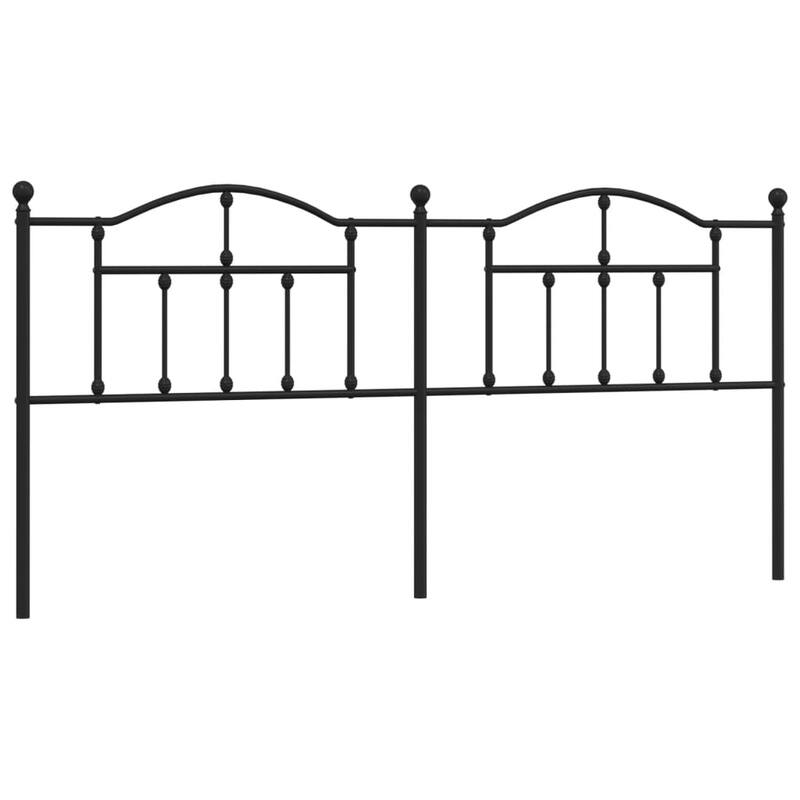 vidaXL 38.2 Inch Metal Headboard, Farmhouse Rustic Headboard Only