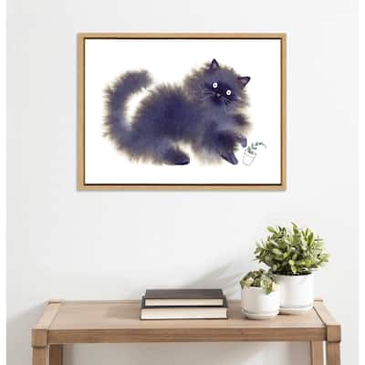 Kate and Laurel Sylvie Green Thumb Framed Canvas by Faryn Hughes