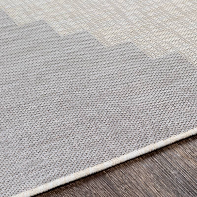 Jazsmin Indoor/ Outdoor Diamond Stripe Area Rug