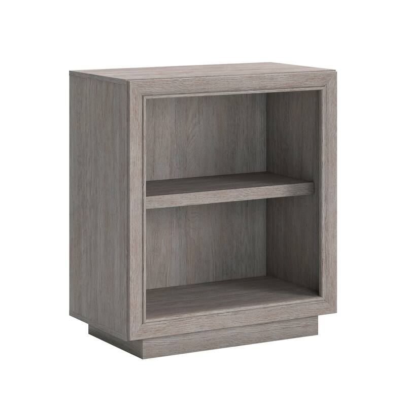 Wood Bookcase with Adjustable Shelf, Medium Gray - 29.29" W x 16.14" D x 33.07" H