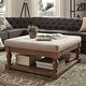 preview thumbnail 5 of 36, iNSPIRE Q Artisan Lennon Baluster Storage Tufted Ottoman Table