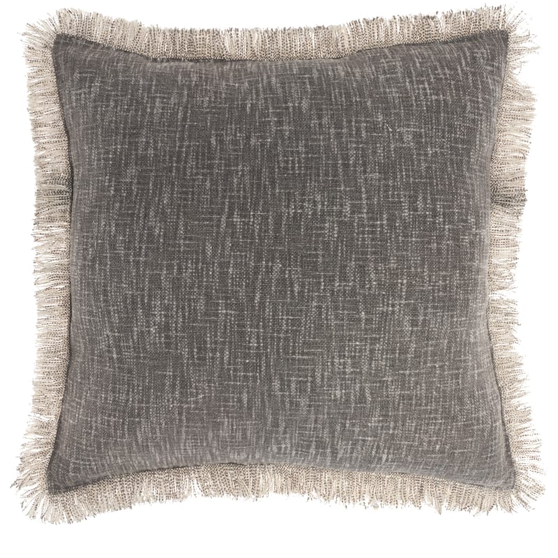 57 Grand by New Concept Washables Rustic Farmhouse Geometric Stonewash Throw Pillow , ( 22" x 22" )