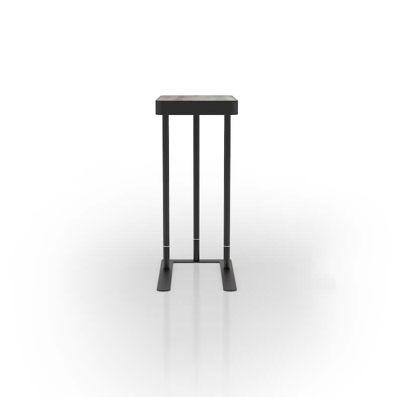 Schofield Industrial 20-inch Metal C-Shape Slide-open Top Side Table by Furniture of America