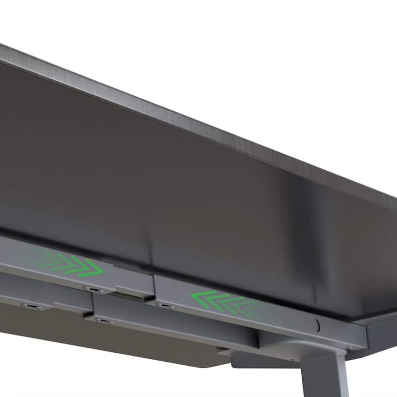 Rise Up Electric Standing Desk Dual Motor 60x30 solid bamboo desktop