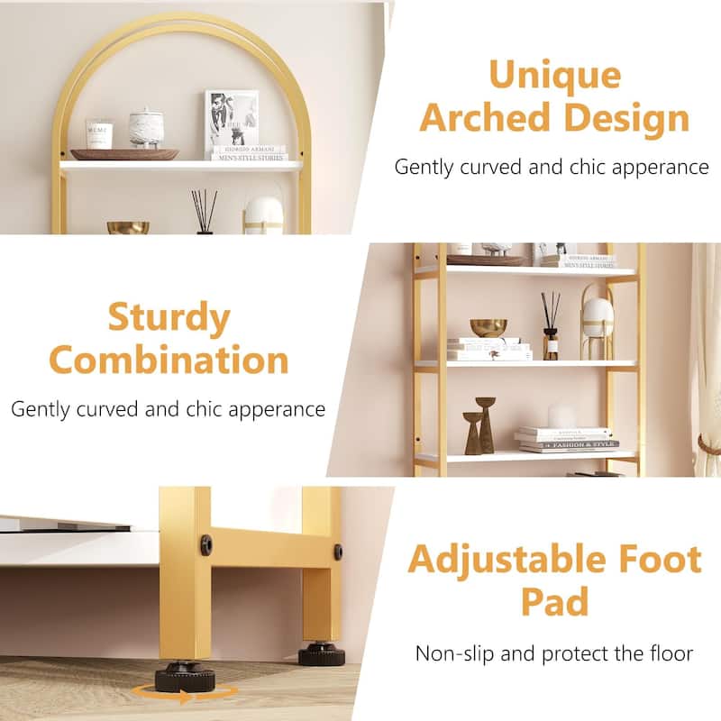 71.5 Inch Tall Bookshelf with Door