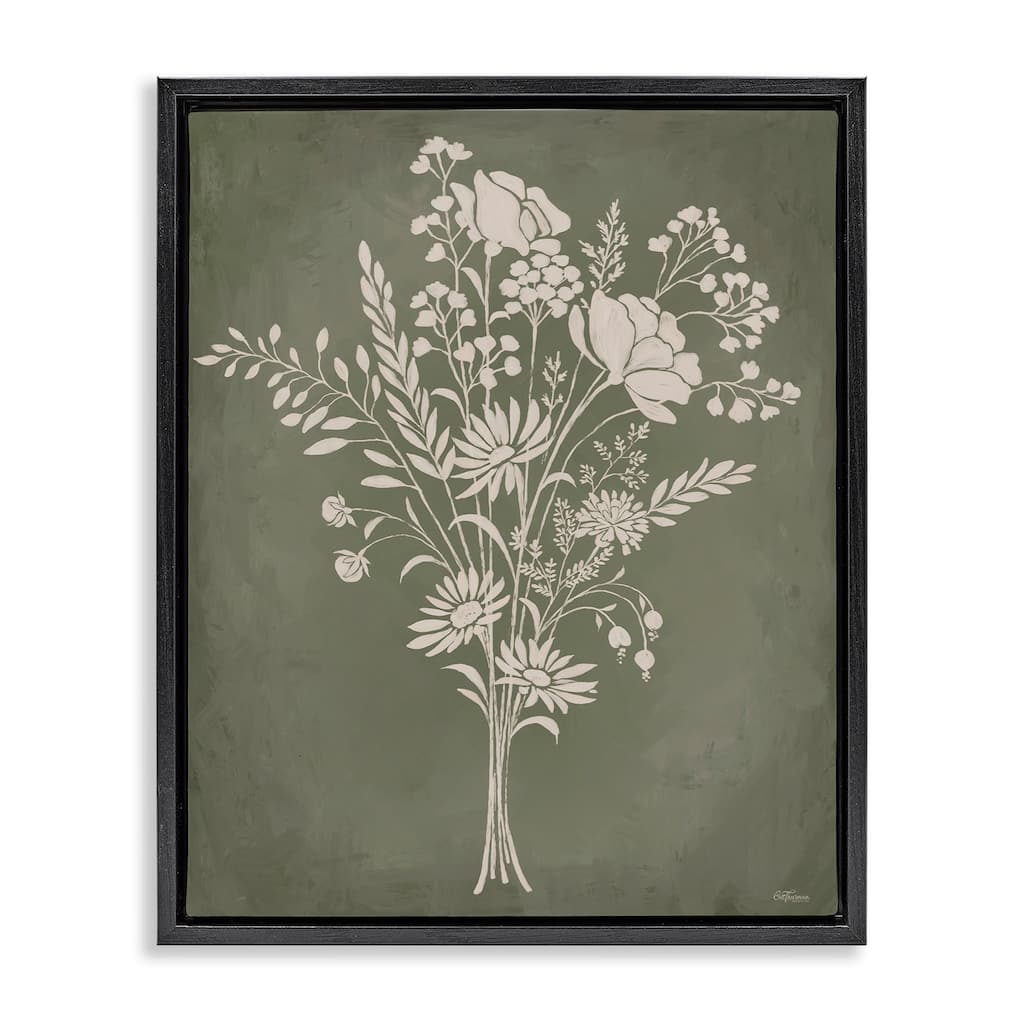 Stupell Wildflower Impression Bundle Framed Floater Canvas Wall Art Design By Cat Thurman Designs