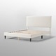 preview thumbnail 34 of 58, Furniture of America Gail Modern White Boucle Adjustable Queen-Size Platform Bed