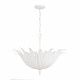 preview thumbnail 5 of 18, Eden 4-light Hanging Pendant Textured White - 18.75"H x 24"W