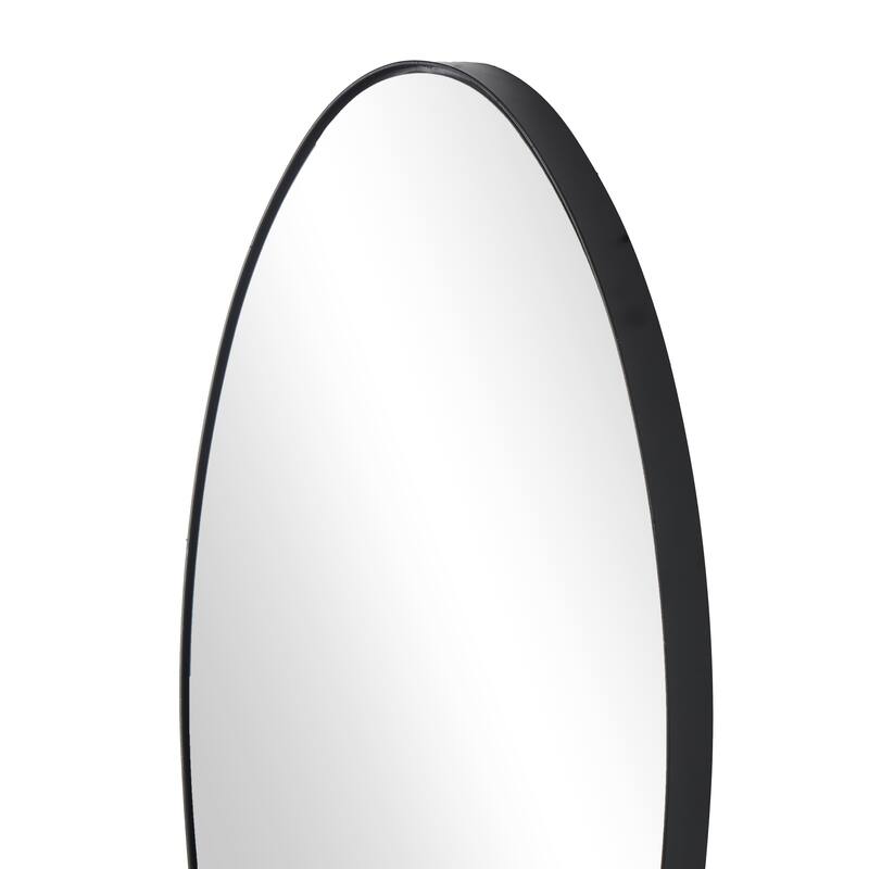 Black or Gold Metal Wavy Room Wall Mirror