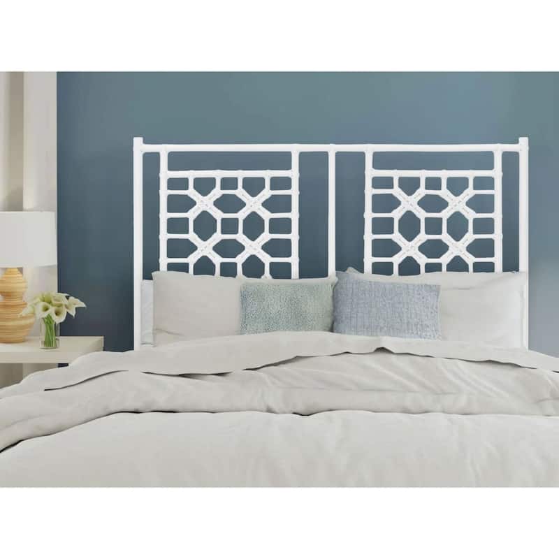 Handmade Natural Wood And Rattan Headboard by East at Main