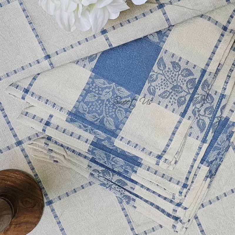 Luxurious Floral Jacquard Cotton Tablecloth Collection