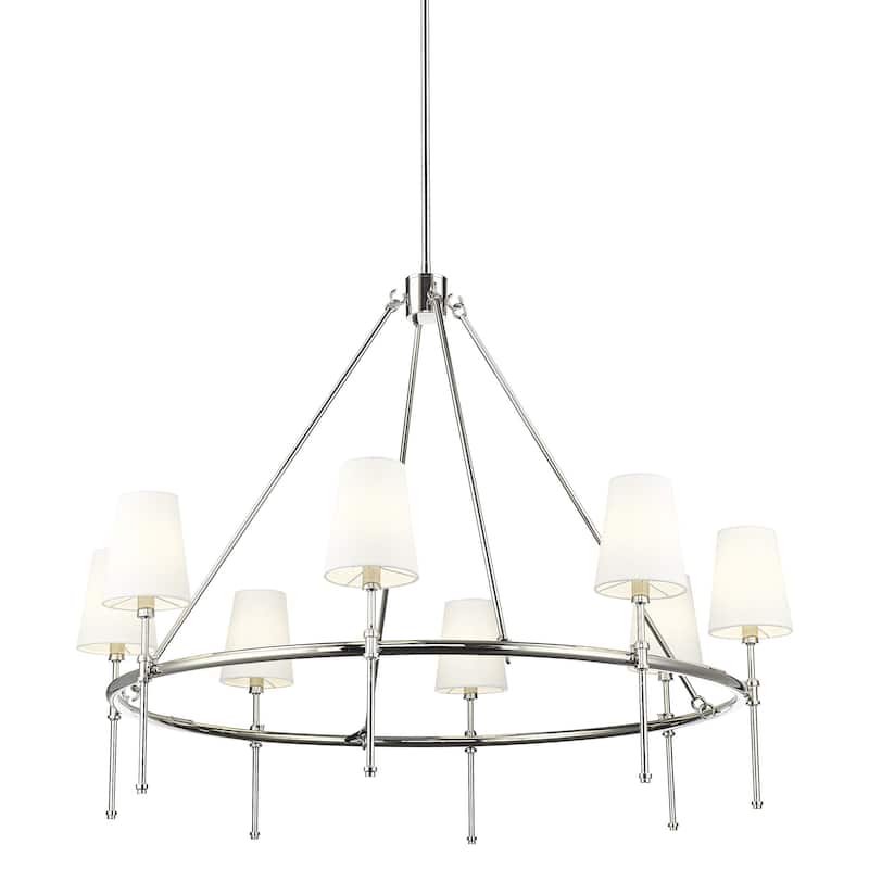 Millennium Lighting 16608 Adorra 8 Light 40" Wide Chandelier - Polished Nickel