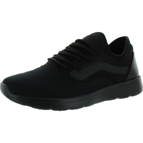 vans black running shoes