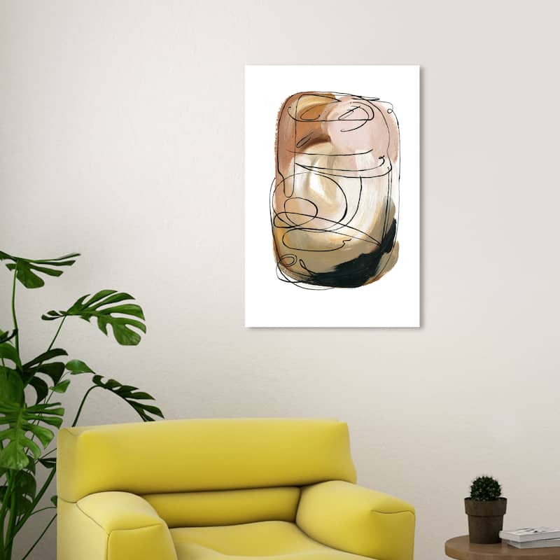 Wynwood Studio Canvas Abstract Neutral Aragonite White and Modern & Contemporary Wall Art Canvas Print - 30 x 20
