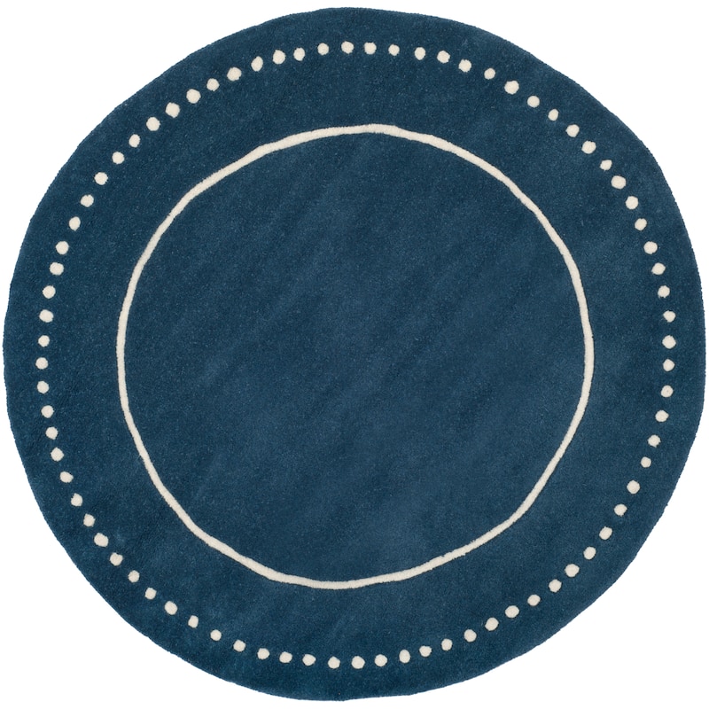 SAFAVIEH Handmade Bella Alverta Dotted Border Wool Rug