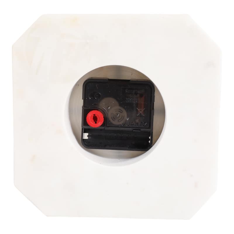 Modern Glam Marble & Stone Clock for Home Decor